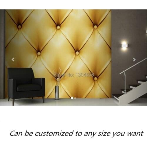 Free shipping custom- modern 3D wallpaper Golden Leather Wallpaper Mural wallpaper living room bedroom hallway walls