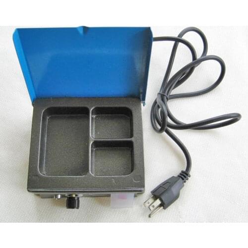 Dental Lab 110V/220V 3-Well Corded Analog Wax Melting Dipping Wax Pot Heater Melter B1