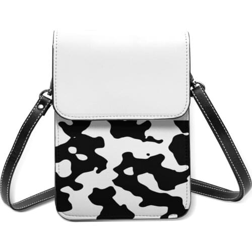 Cow Shoulder Bag Shopping Student Mobile Phone Bag Bulk Aesthetic Leather Bags