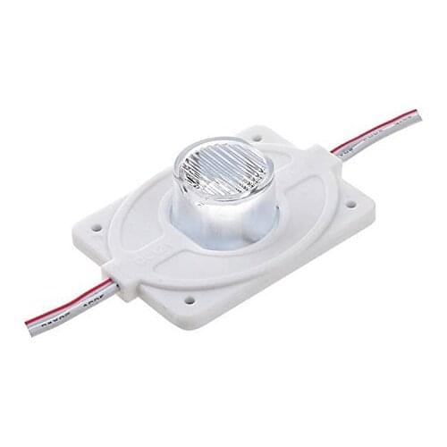 100pcs DC12V High Power LED Modules Waterproof For Injection Len (1LED White 3W) For Double-sided Lightbox High Brightness