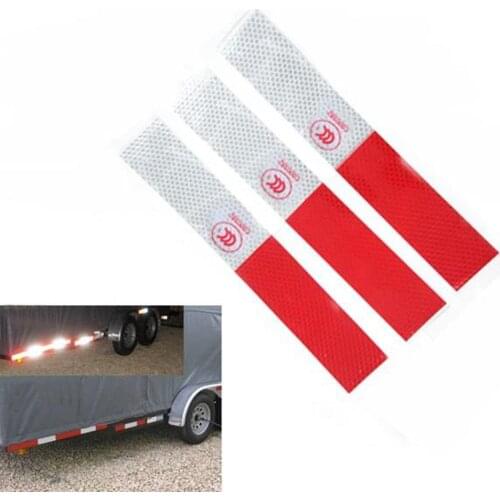 10 Pcs Useful DIY Auto Truck Safety Warning Night Reflective Strip Tape Stickers