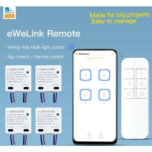 Smart Switch Smart Home For Living Room Bedroom Modification Module Bluetooth APP Remote Control Switch With EWeLink