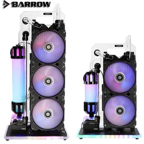 Barrow External water-cooling dock for ITXcomputer case laptop 240 360mm water cooler radiator Multifunction stent EXWCD-240/360