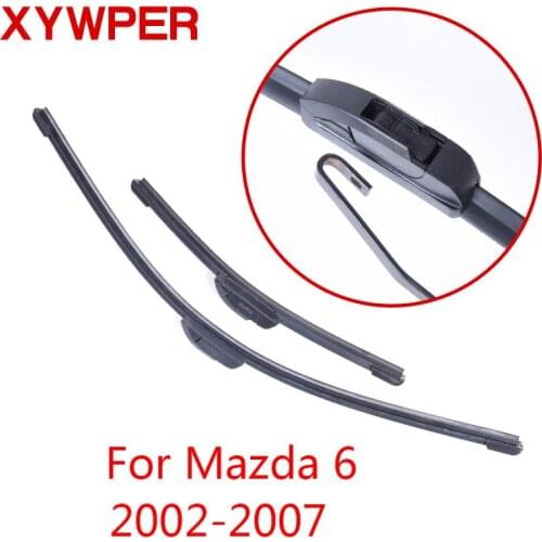 XYWPER Wiper Blades for Mazda 6 2002 2003 2004 2005 2006 2007 Car Accessories Soft Rubber Windshield Wipers