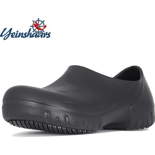 YEINSHAARS Women Chef Shoes High Quality Antiskid Man Work Shoes Kitchen Shoes Hotel Shoes Waterproof Oil Resistant Safety Flats