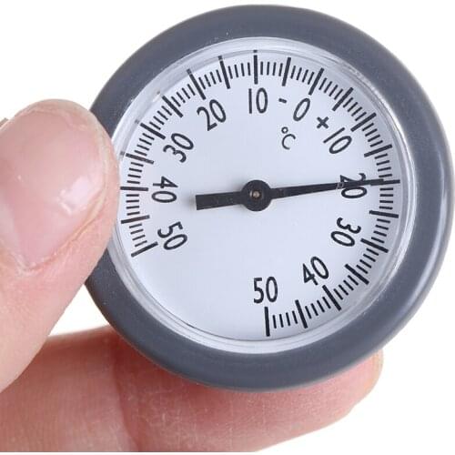 1pc Mini 38mm Embedded Thermometer Storage Luggage Bag Box Temperature Meter