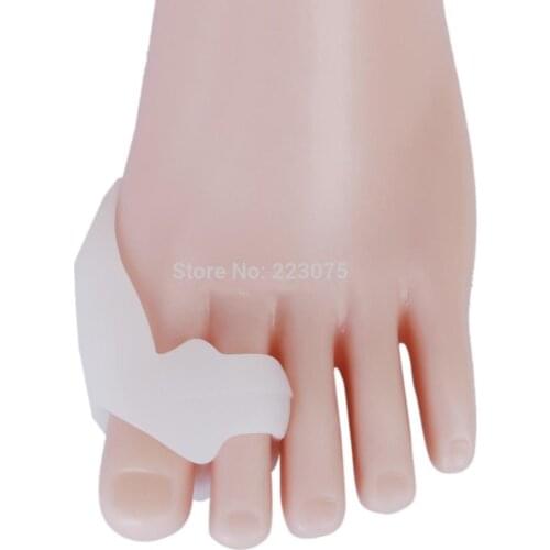 100pc Silicone Gel thumb valgus protector Hallux 2-Toes Separators Straighteners Pads Alignment Bunion Corrector 50pairs/lot