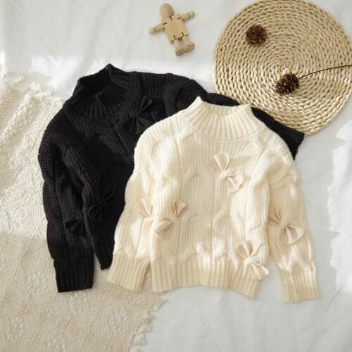 2021 Ins Fashion Girls Sweaters Knit Jumpers Girls Clothing Winter Sweaters 1-8 Years Girls Jumpers