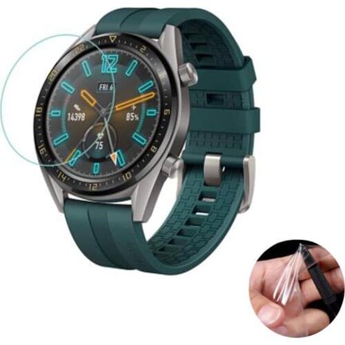 3pcs Soft Clear Protective Film Guard For Huawei Watch GT Active Smartwatch Display Screen Protector Cover Protection(Not Glass)