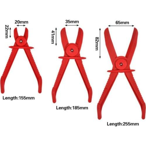 3Pcs Hose Clamp Pliers Set Flexible Fuel Water Line Hose Pliers Car Pipe Removal Tool Brake Line Pipe Clips Repairs Hand Tools