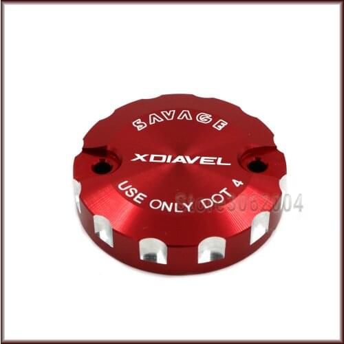 Motorcycle Accessories Rear Brake Master Cylinder Fluid Reservoir Cover CAP For Ducati X Diavel XDIAVEL 2016-2018 New cnc red