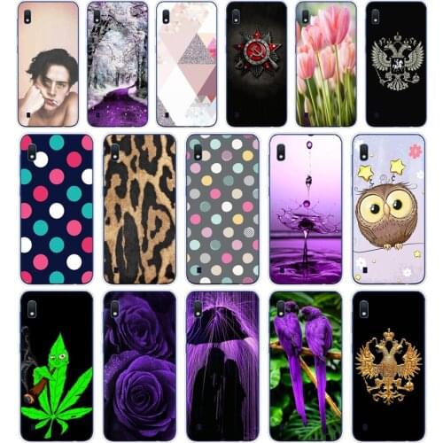 B Case For Samsung A10 Case Soft Silicone phone bag cover For Samsung Galaxy A10 GalaxyA10 A 10 SM-A105F A105 cartoon shells