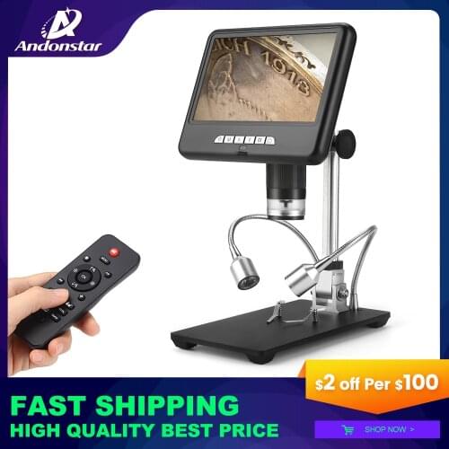 Andonstar 7 inch AD207 display digital microscope long object distance for mobile phone repair soldering tool bga smt