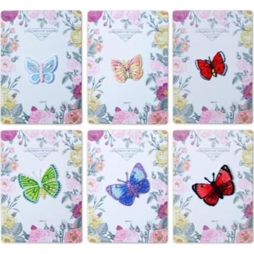 Iron-On Embroidered Sequin Butterfly Applique children clothes patch applique embroidery accessories