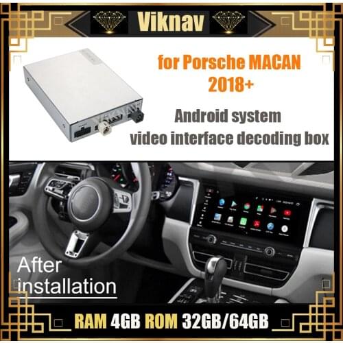 For Porsche MACAN 2018+ Android System Video Interface Car GPS Navigation Decoding Box Decoding Tool