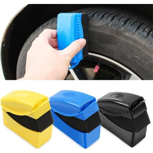 Car Wheel Polishing Waxing Sponge Brush Accessories for Chevy Colorado GMC Canyon Chevrolet Cruze Captiva Lacetti Aveo Niva Trax