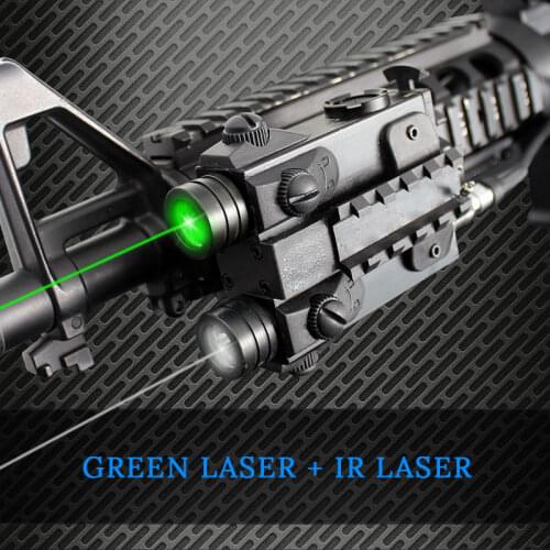 LS-2L1 Rifle Hunting Tactical Dual Beam Laser Sight AK47 AR15 Green/Red/IR Laser Scope