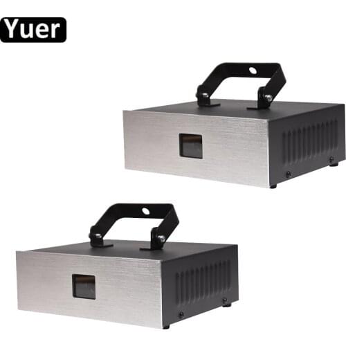 2Pcs/Lot 1W RGB Laser Light Wedding DMX512 Sound Control Laser Projector Lighting DJ Disco Equipment Party Club Bar Stage Lights