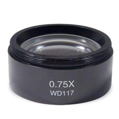 Microscope Barlow Lens 0.75x Auxiliary Objective Lens 48mm Mounting Thread