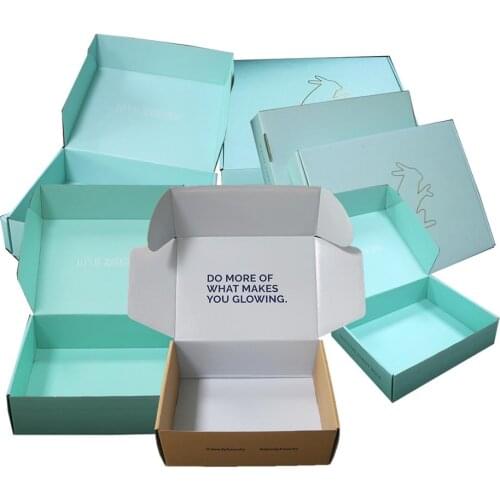 Best custom design yellow double-sided printing, clothing, cosmetics paper packaging box