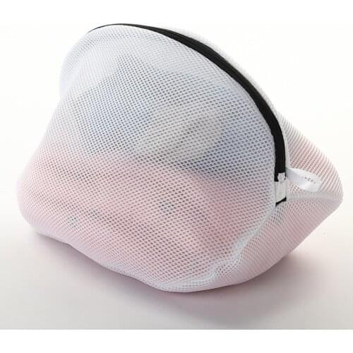 Zippered Mesh Laundry Wash Bags Foldable Thicken Delicates Lingerie Underwear Washing Clothes Protection Net Shoe washing bag