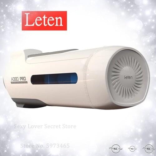 Leten A380 PRO Male Masturbator Cup Automatic Piston Telescopic Sex Machine Vagina Real Pussy Sucking Vibrator Sex Toys For Men