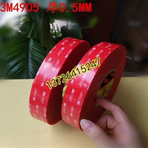 3M genuine 4905VHB transparent double-sided tape, thickness 0.5mm, high temperature resistance 100 degree