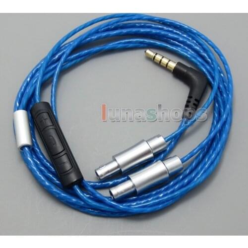 LN004990 With Mic Remote Volume Cable For Sennheiser HD800 HD820 HD820s Enigma Acoustics Dharma D1000 Headphone Headset Earphone