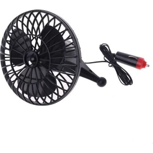 New 12V Powered Mini Truck Car Vehicle Cooling Air Fan Adsorption Summer Gift 4XFB