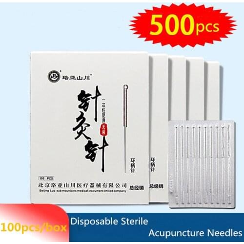 Independent Packed Sterilze Acupuncture Needle Disposable Medical Beauty Needles Massage Needle Practice Needle 500Pcs/5boxes