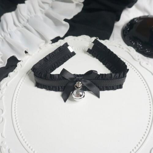 Original Handmade Sweet Cool Gothic Birdcage Lo Bell Collar Harajuku Black Lolita Necklace for Women