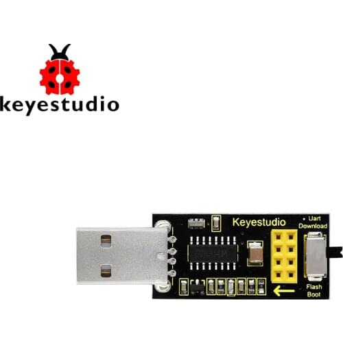 KEYESTUDIO USB to ESP-01S ESP8266 Programmer Module Serial Port Shield Adapter for Arduino