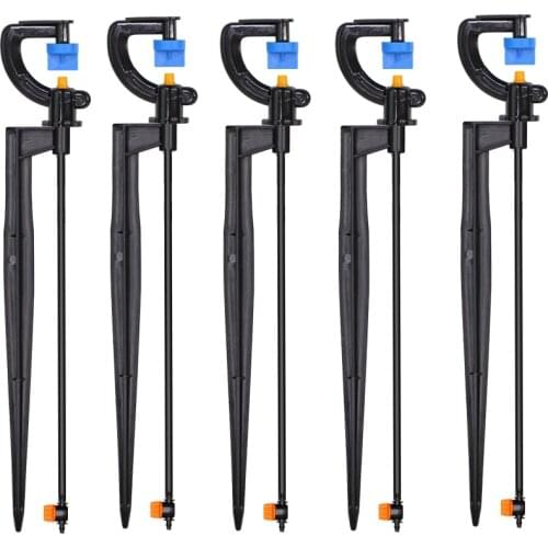 180 Degrees Refraction Nozzle G Type Nozzles With Stakes Connectors Irrigation Spray Micro Garden Watering Lawn Micro Rotating