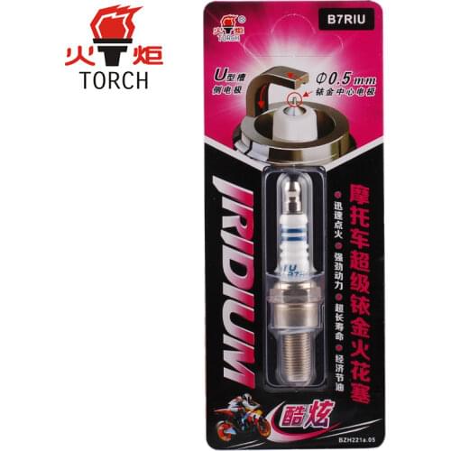 China original TORCH Motorcycle super iridium spark plug B7RIU single load