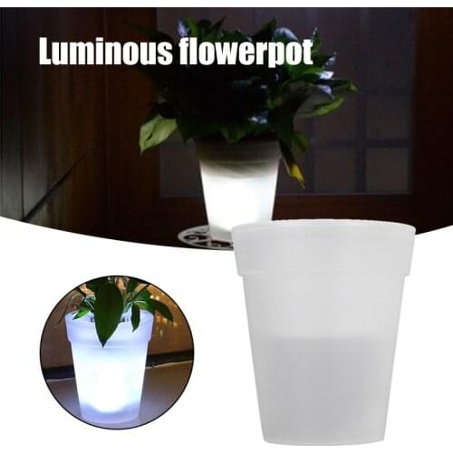 Solar Luminous Flowerpot LED Light Safe High Quality Waterproof Flower Plant Tools Stylish Decoration for Home Garden XHC88
