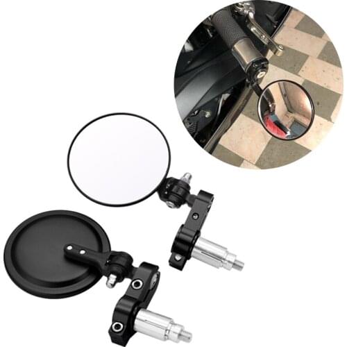 Universal Motorcycle Handle Mirror Aluminum Bar End Rearview Mirrors Accessories For Honda CB R600F 919 Hornet 250 CB 599 600