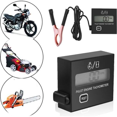 Chainsaw high tachometer gasoline engine lawn mower tachometer digital display inductive pulse speed tachometer