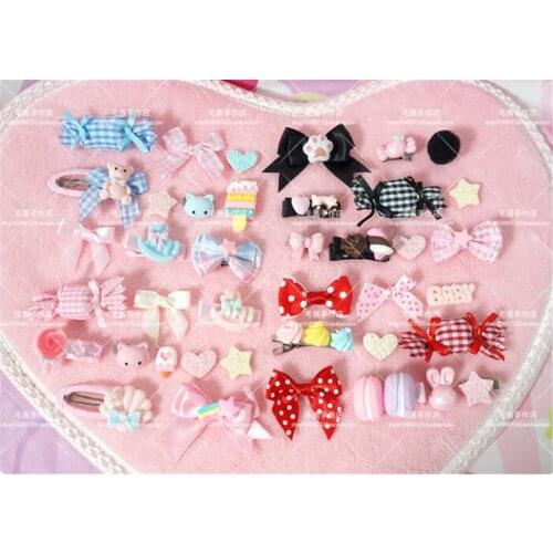Sweet candy strawberry bowknot hairpin Lolita girl hair clip hair side clip set hair accessroies B1355