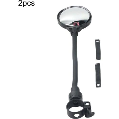 2pcs Bike Mirror Adjustable Handlebar Rear View Mirrors For Mountain Road Bike Bicycle Electric Motorcycle