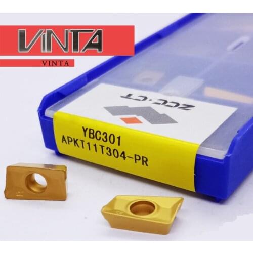 10pcs CNC milling cutter APKT11T304-PR YBC301 steel for EMP02-100-B32-AP16-08