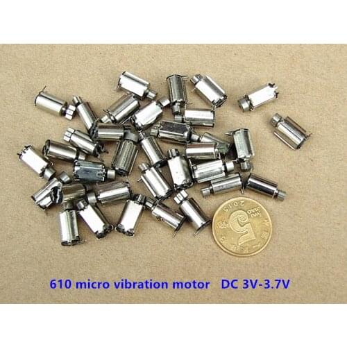 10 Pcs/lot 610 hollow cup vibration motor DC3V-3.7V micro DC vibration motor