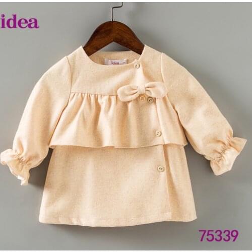 2017 fall Baby Infant Girl Woolen Cotton Jackets Fashion Girls Kids Cardigan Coats Jacket Outfits