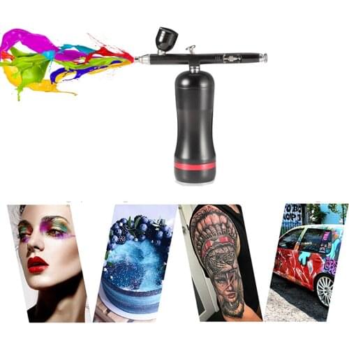 New Designs Airbrush Compressor Auto Start And Stop Function Replace With Battery Dual Action Gun Pen Free Shipping Air Brush