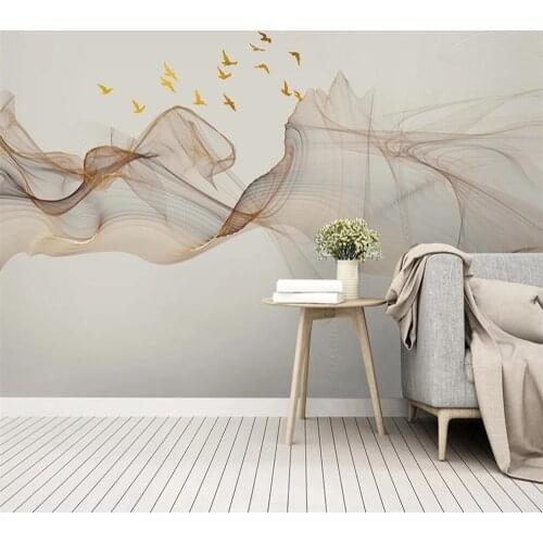 Milofi custom large wallpaper mural Chinese style abstract ink landscape decorative painting living room background wall