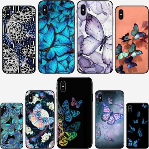Butterfly art Phone Case for iPhone 11 12 mini pro XS MAX 8 7 6 6S Plus X 5S SE 2020 XR