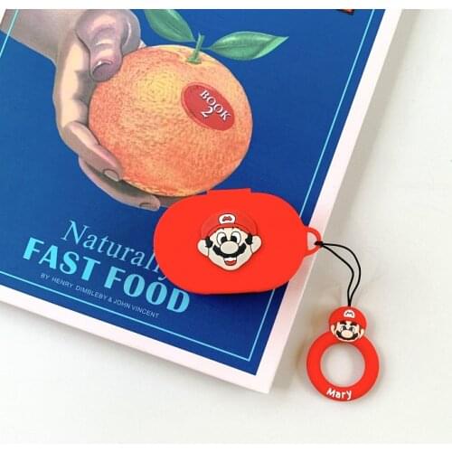 For Xiaomi Redmi Mi AIRDOTS Case Bluetooth Wireless Headset Protective Shell Cartoon Silicone Case with Ring