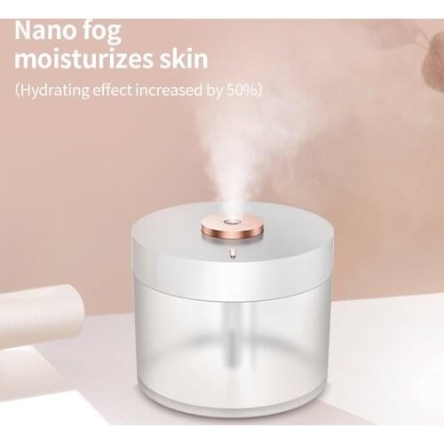 Electric Humidifier Essential Aroma Oil Diffuser Care For Skin Nano Spray Technology Mute USB Air Purifying Mist Maker LED Light