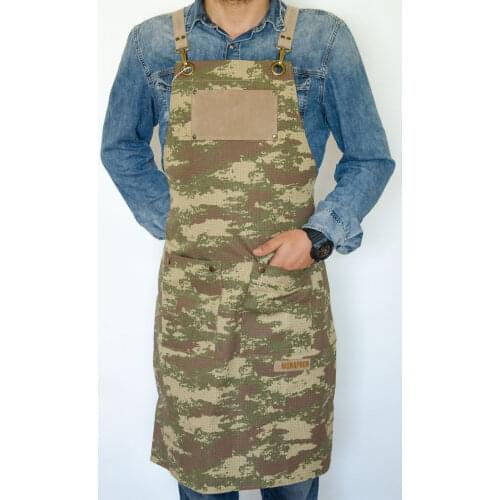 Unisex Apron Men Women Apron Bib Chef Kitchen Apron Barista Apron Bartender Coffee Restaurant Cooking Apron Work Apron