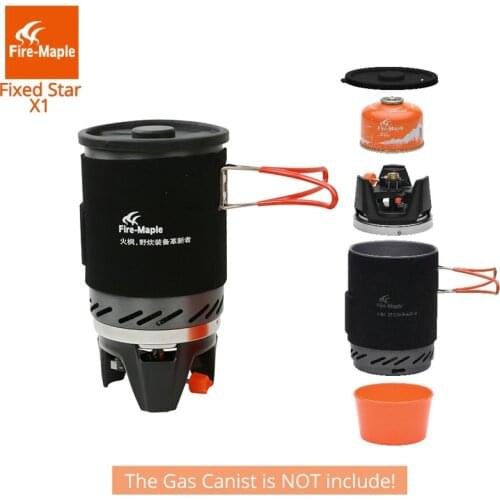 Fire Maple 1 Personal Cooking System For Outdoor Hiking Camping Equipment Oven Portable Propane Gas Stove Burner 1L