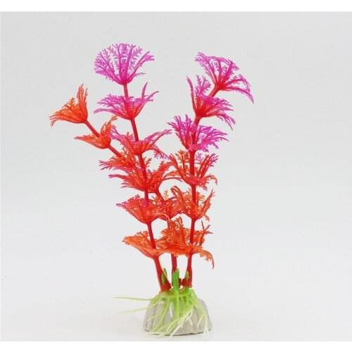 Artificial Plastic Plant Red Water Grass Aquarium Fish Tank Decoration Underwater Submarine Ornament Landscape Decor 6 Pcs/lot